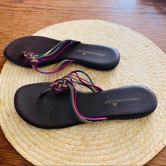 Montgomery Bay Club Thong Slip-on Sandals Size 8.5 - Picture 10 of 10